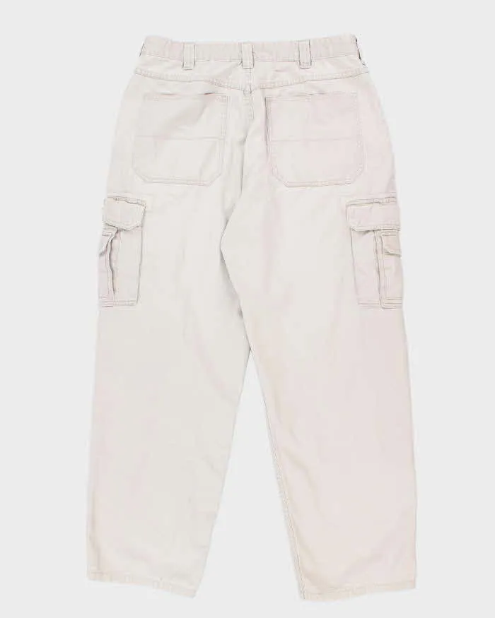 00s Wrangler Beige Cargo Trousers - W34 L31