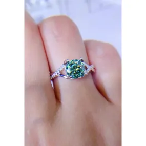 1 Carat Moissanite 925 Sterling Silver Ring