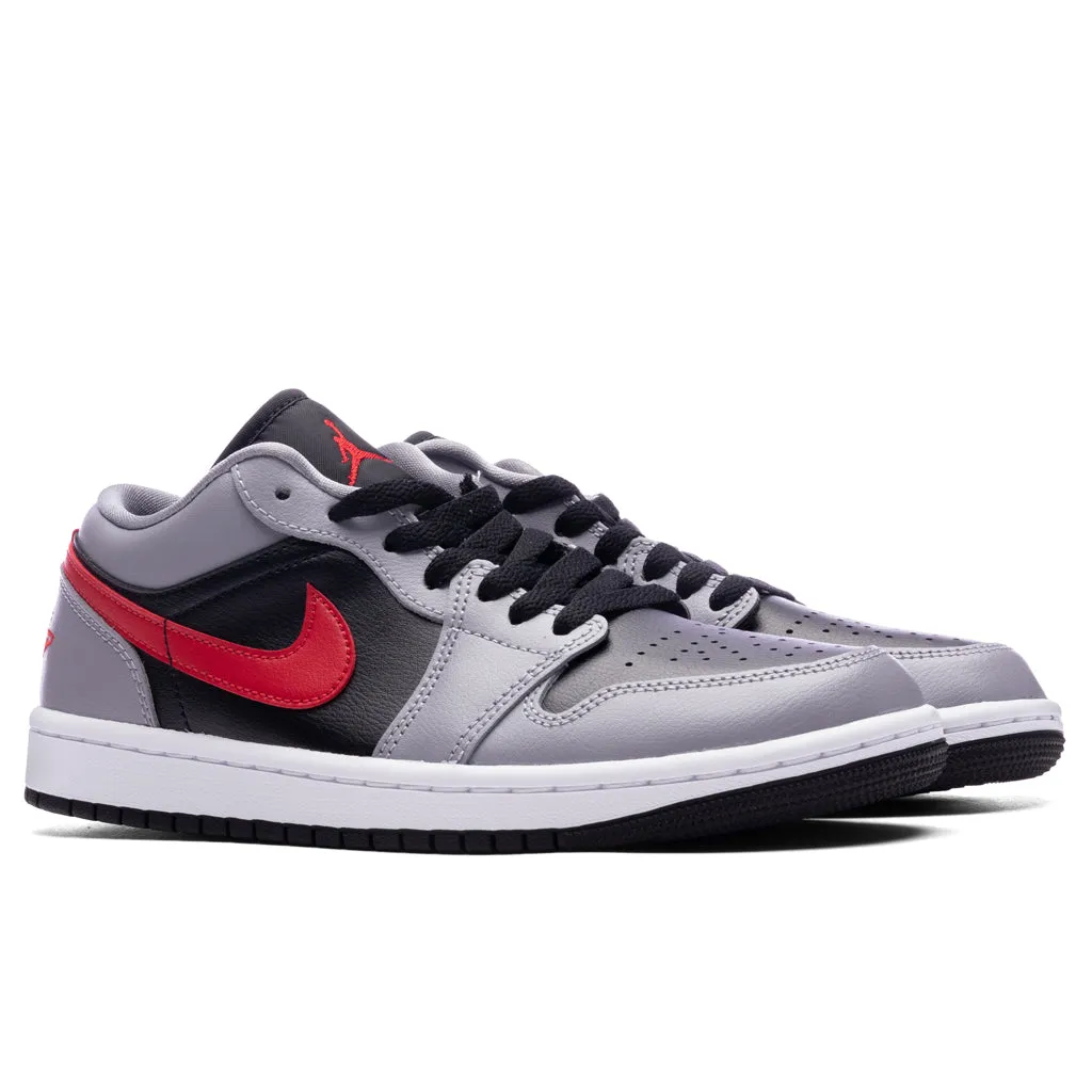 Air Jordan 1 Low Women's - Cement Grey/Fire Red/Black