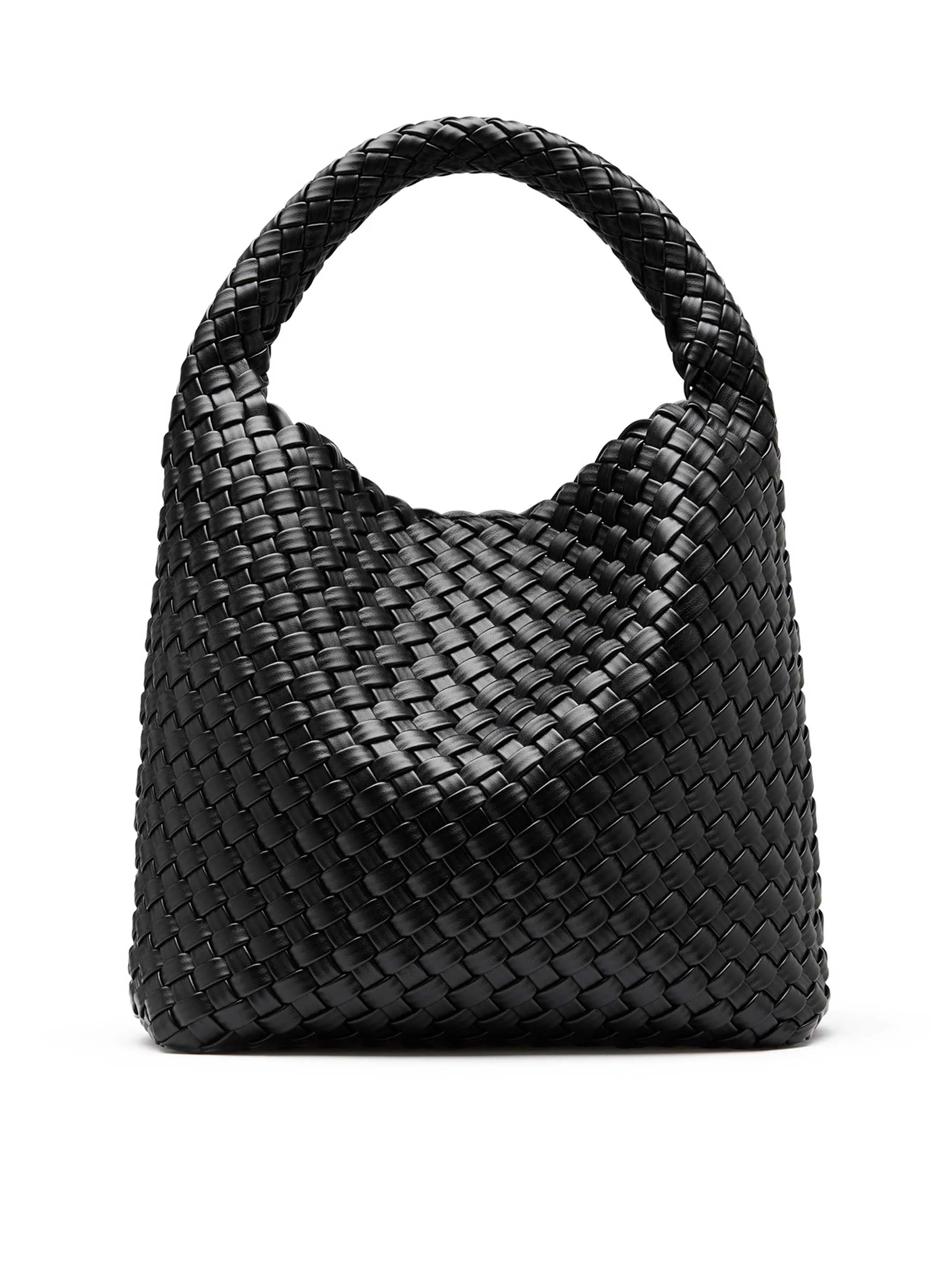 Alt-Leather Woven Small Tote