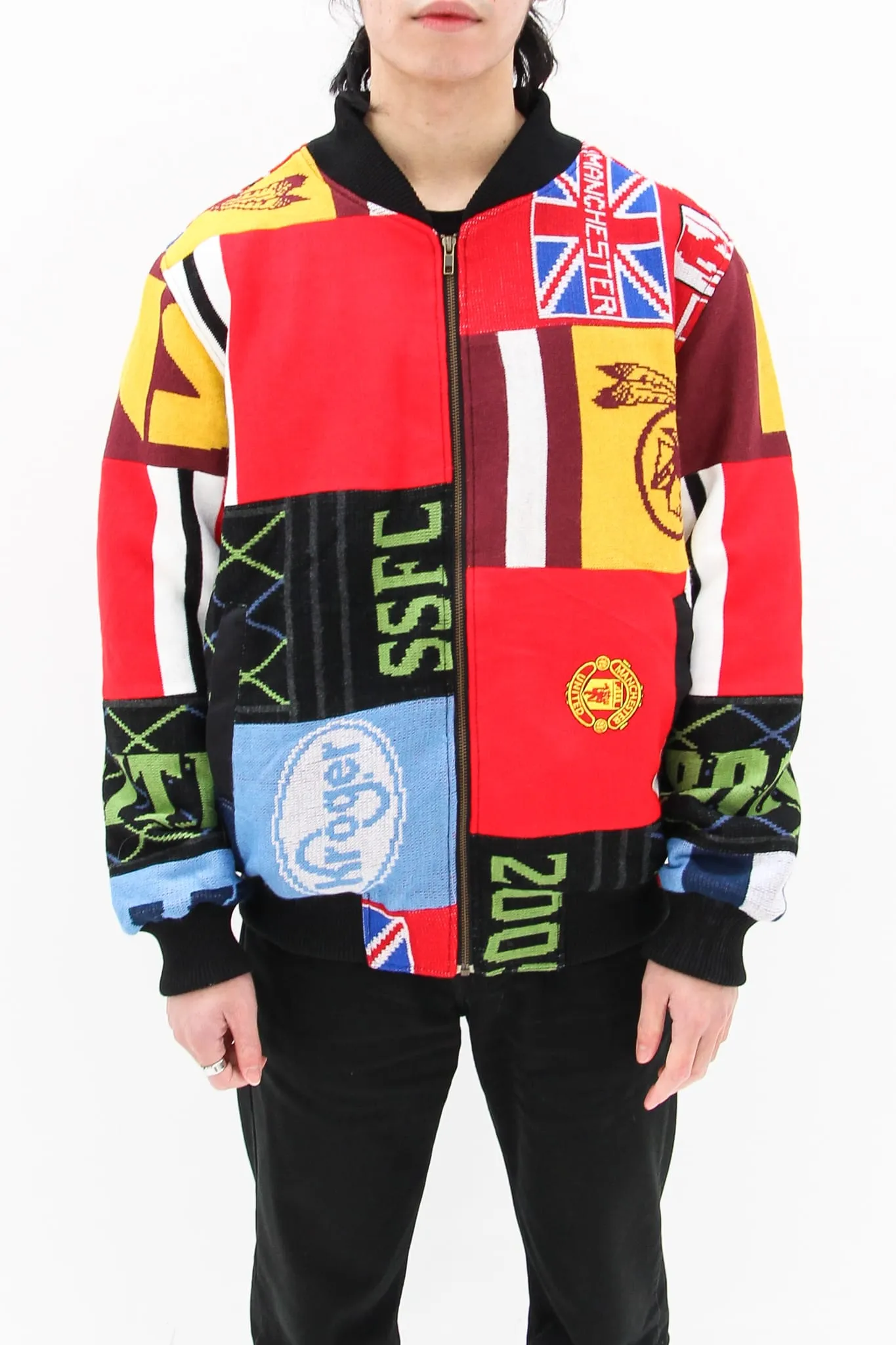 AM Re-Worked Football Scarf Jacket #9