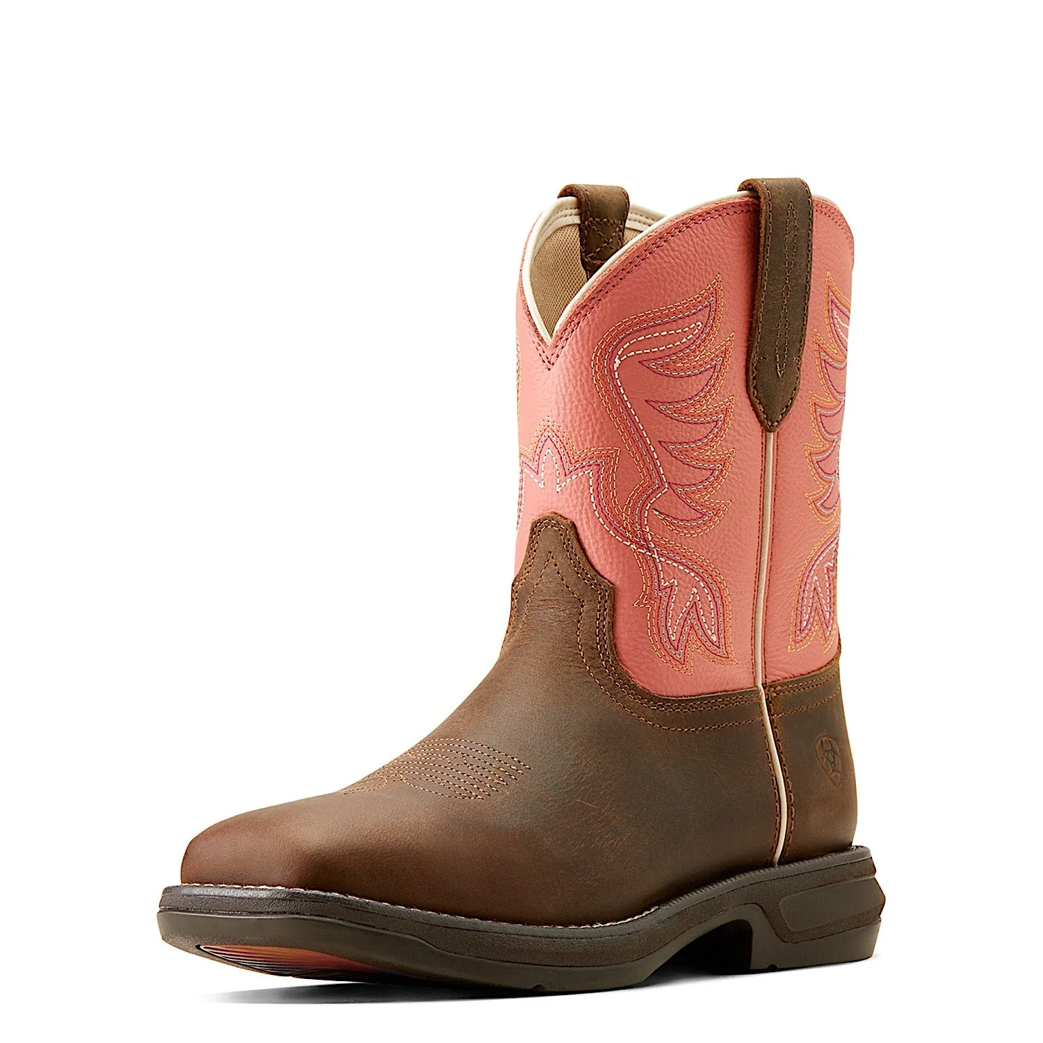 Ariat Women's Anthem Shortie Western Boot Myra Honey Bee/Cosmic Coral