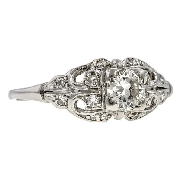 Art Deco Diamond Ring, TRB 0.50ct.