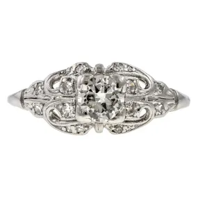 Art Deco Diamond Ring, TRB 0.50ct.