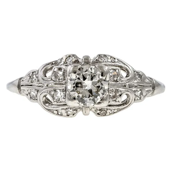 Art Deco Diamond Ring, TRB 0.50ct.