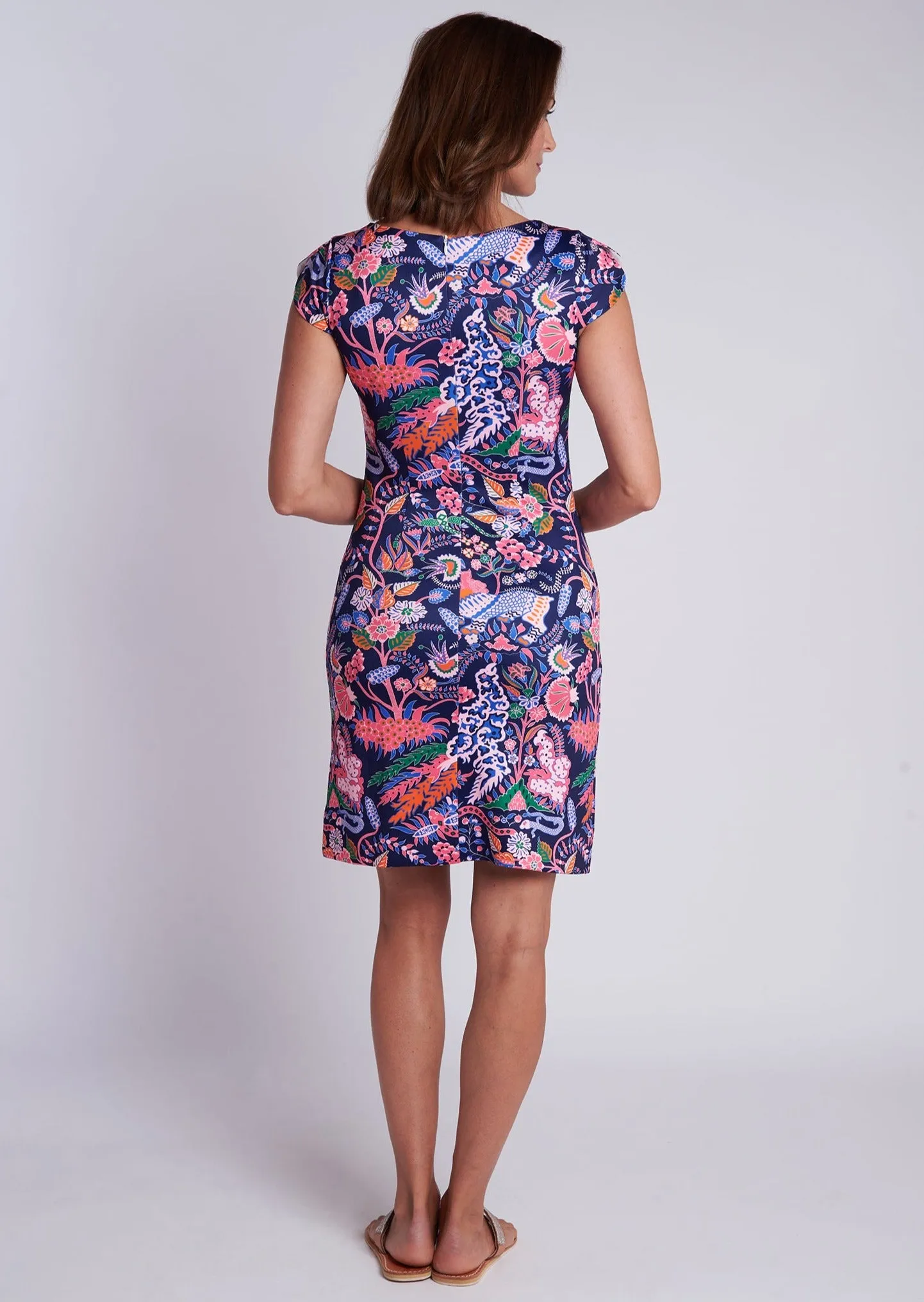 Aurora Dress - Eden Navy Multi