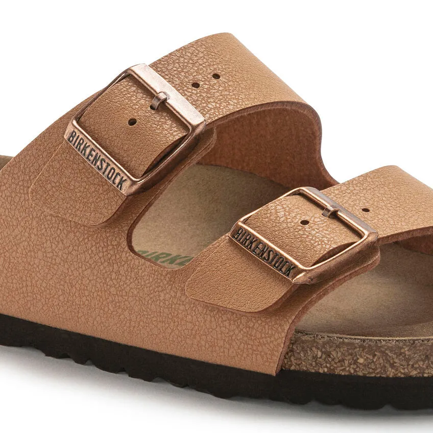 Birkenstock Women's Arizona Vegan Birkibuc (Pecan - Wide Fit)