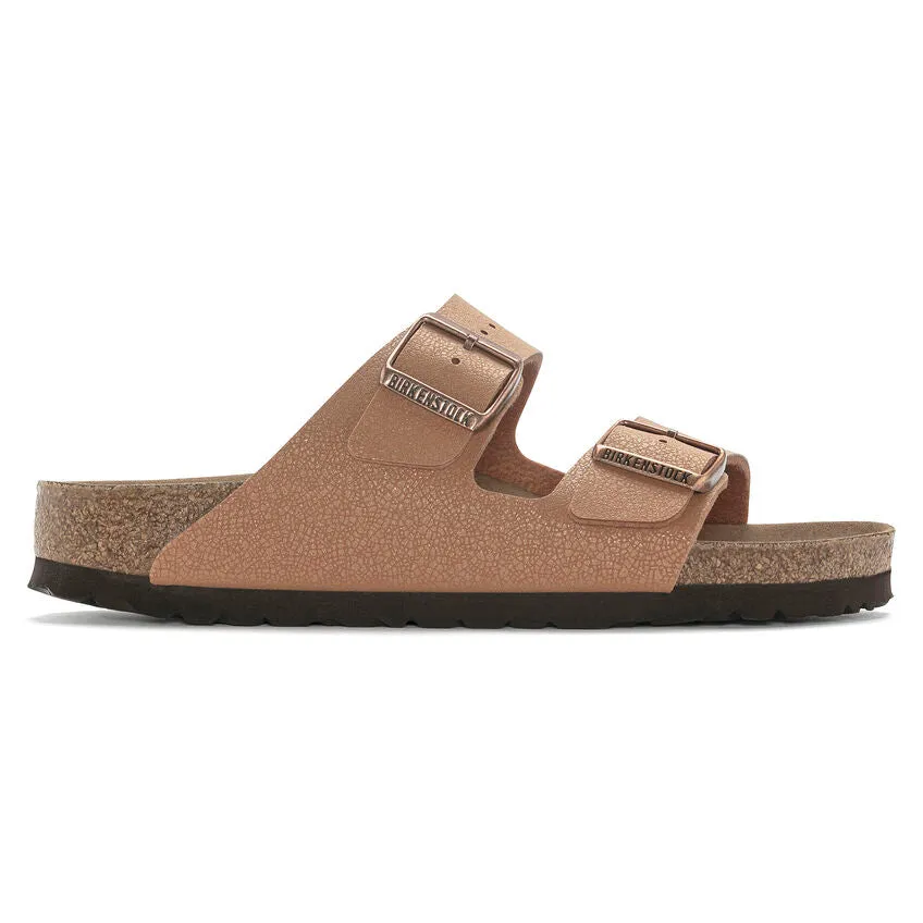 Birkenstock Women's Arizona Vegan Birkibuc (Pecan - Wide Fit)