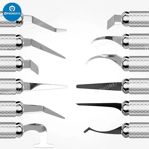 BST-76 12 In 1 Phone Repair Pry Knife Set CPU Glue Removal Blade