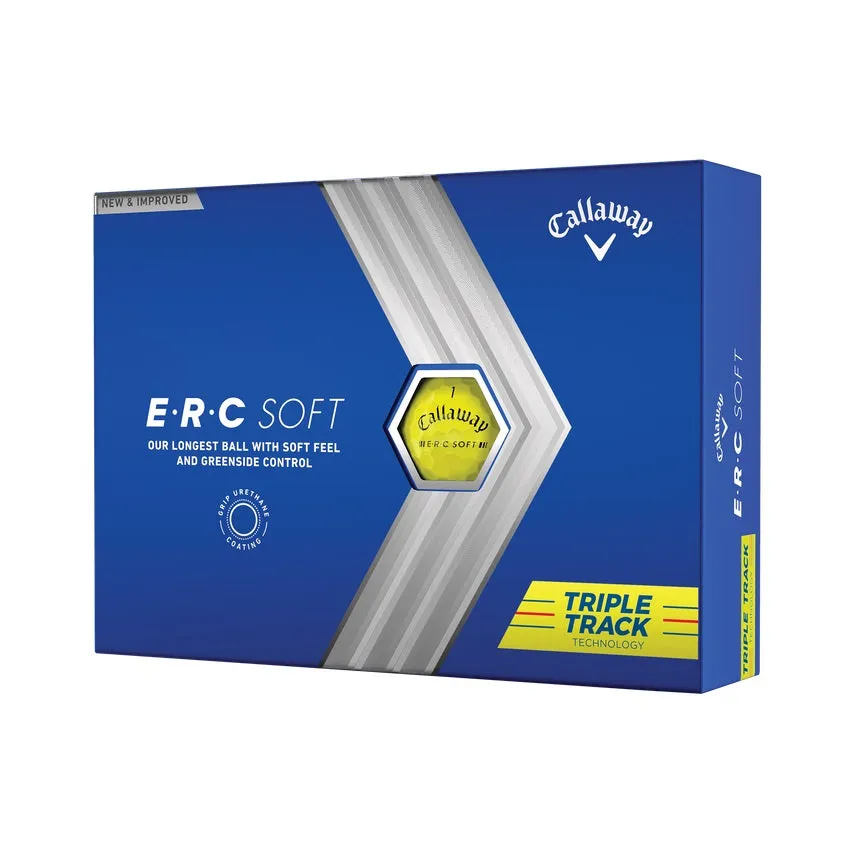 Callaway ERC Soft Triple Track Yellow Golf Balls 2023 (1 Dozen)