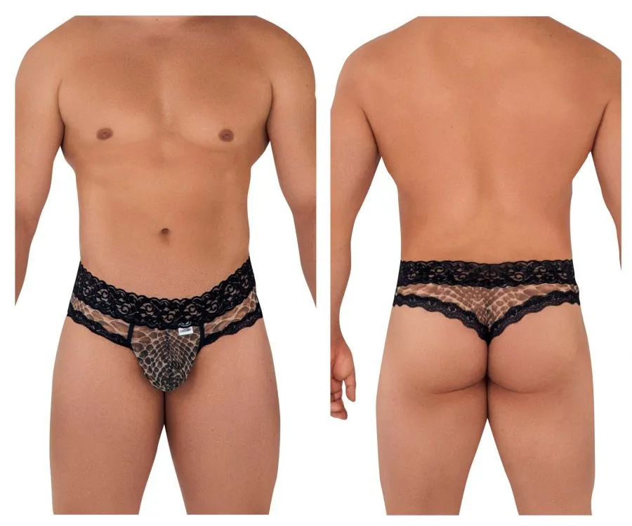 CandyMan Mesh-Lace Thongs