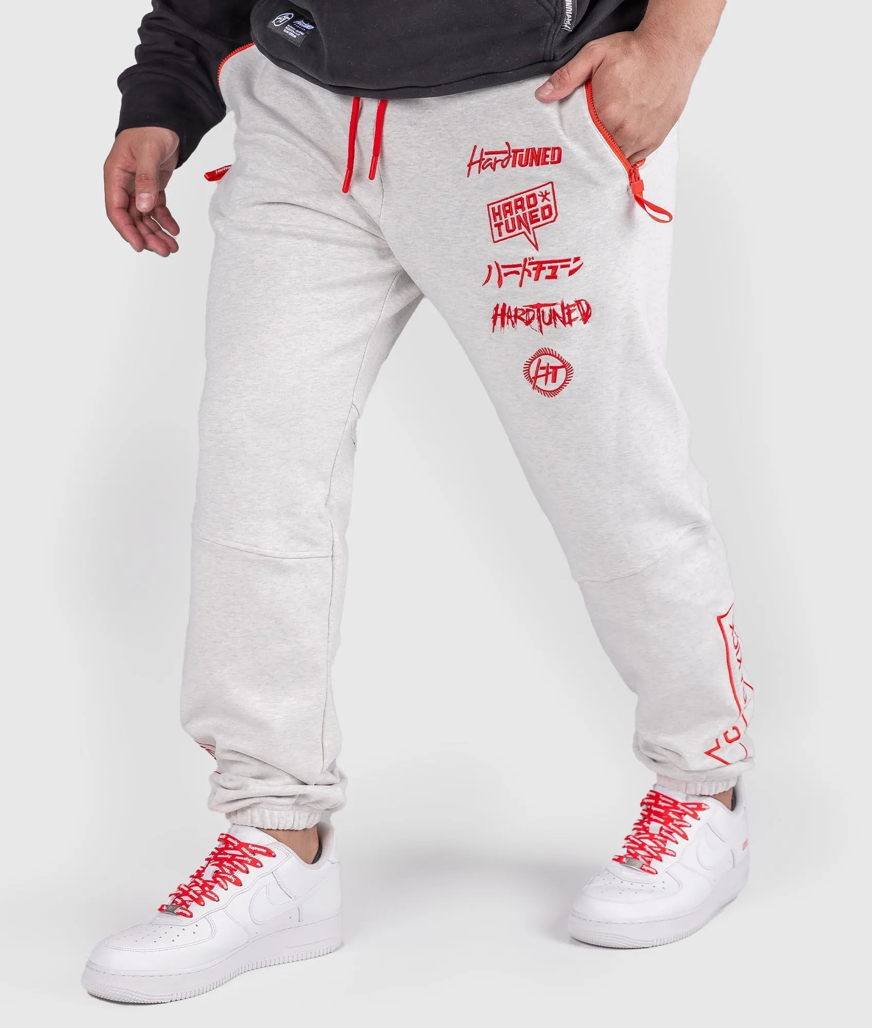 Clutch Kick P1 Fleece Track Pants - White