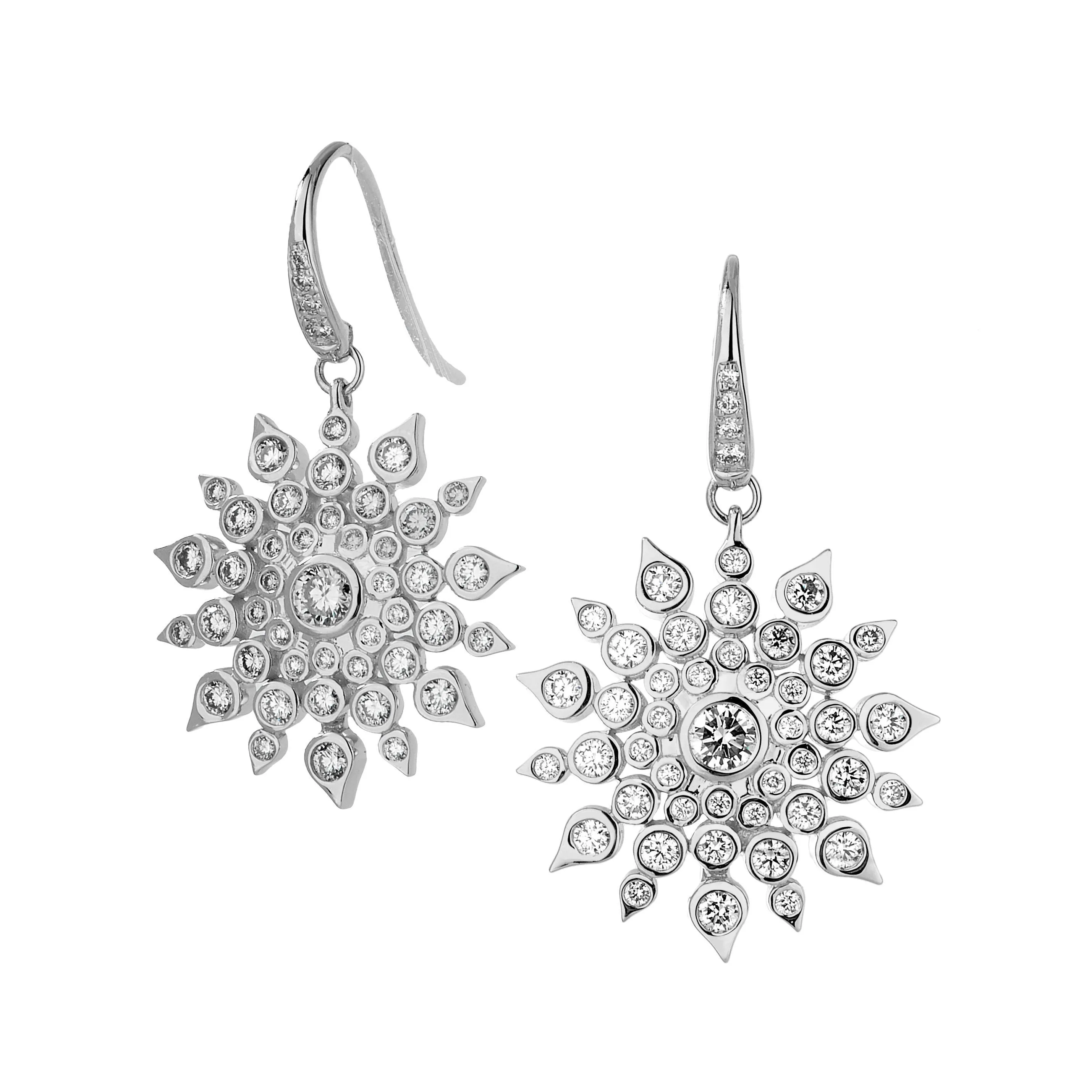 Cosmic Diamond Starburst Earrings