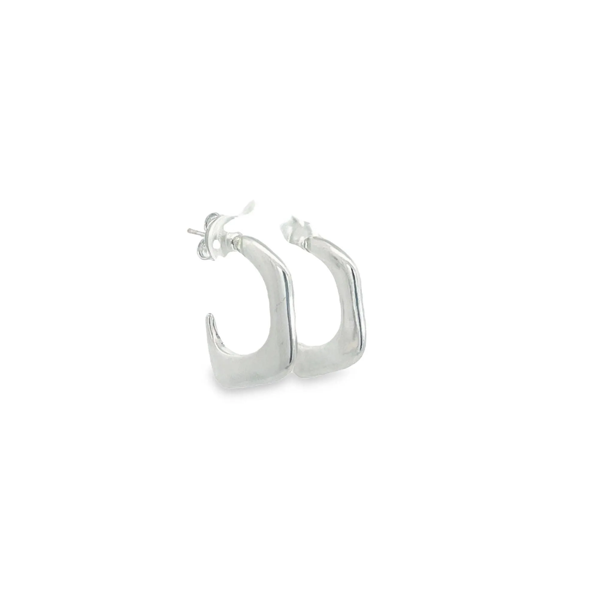 Designed Small Plain Stud Earring