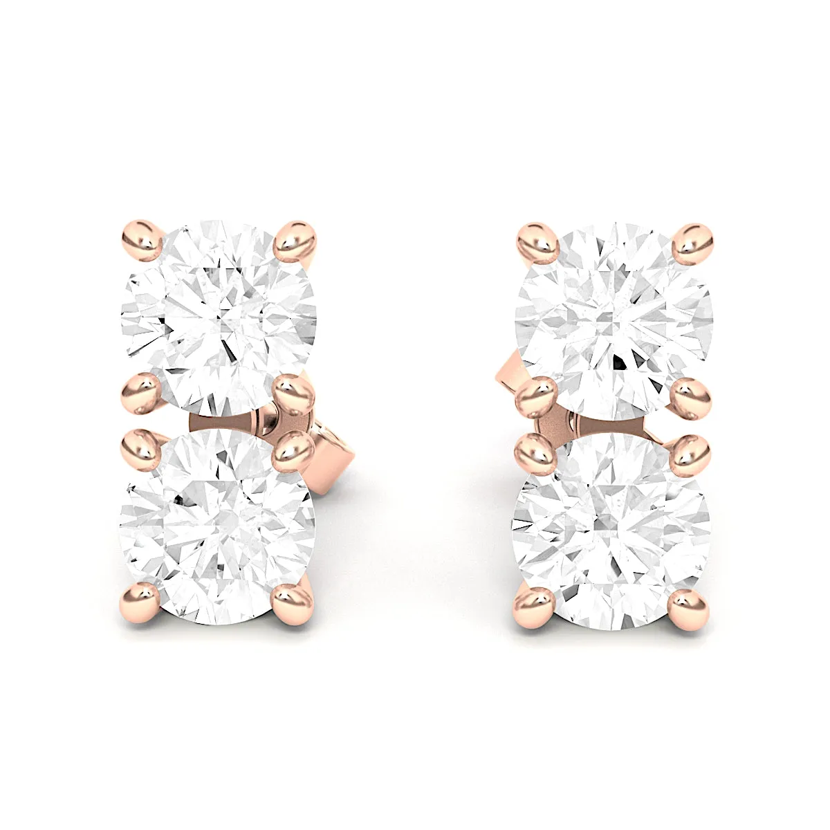 Double Diamond Earring