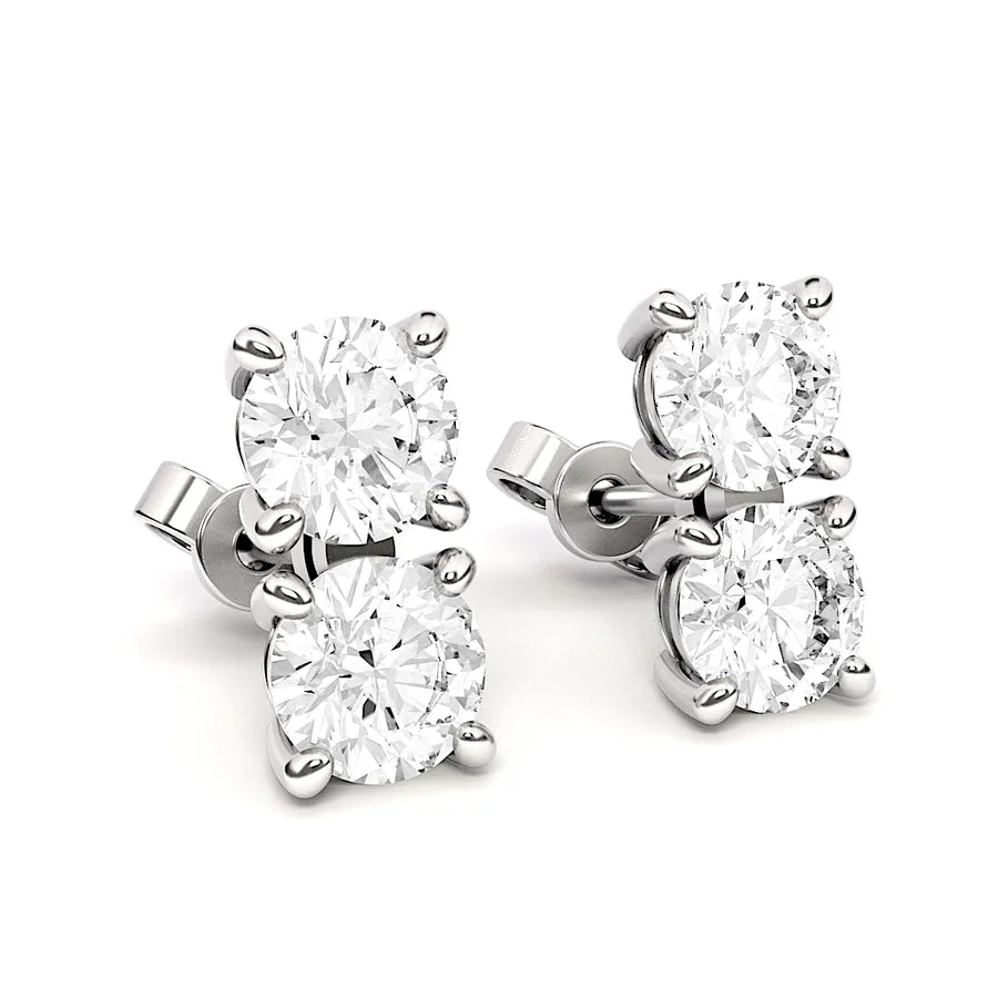 Double Diamond Earring