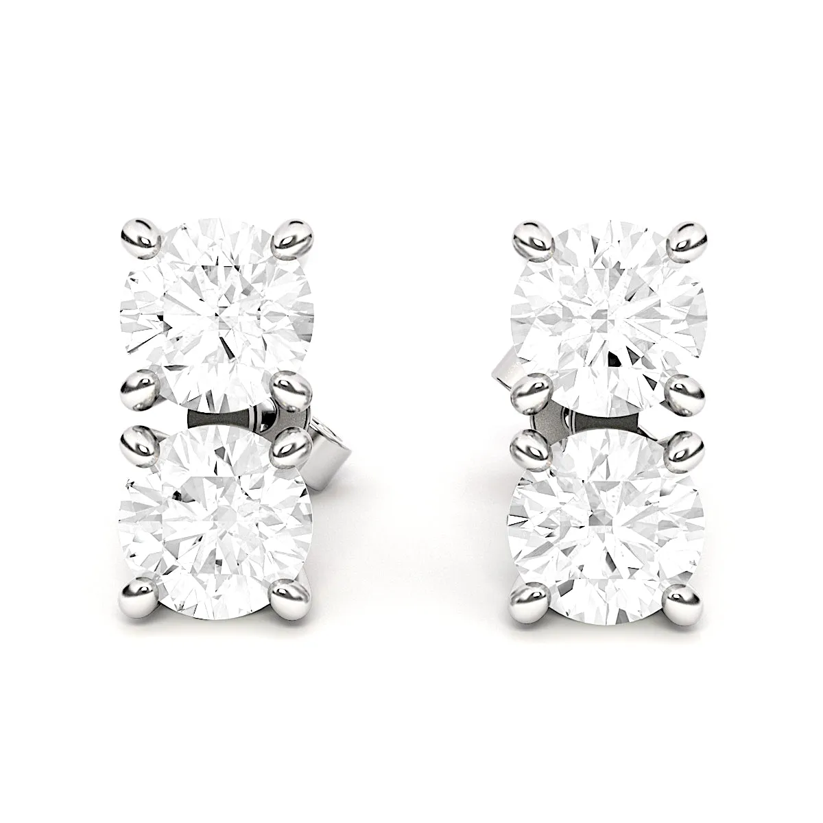 Double Diamond Earring