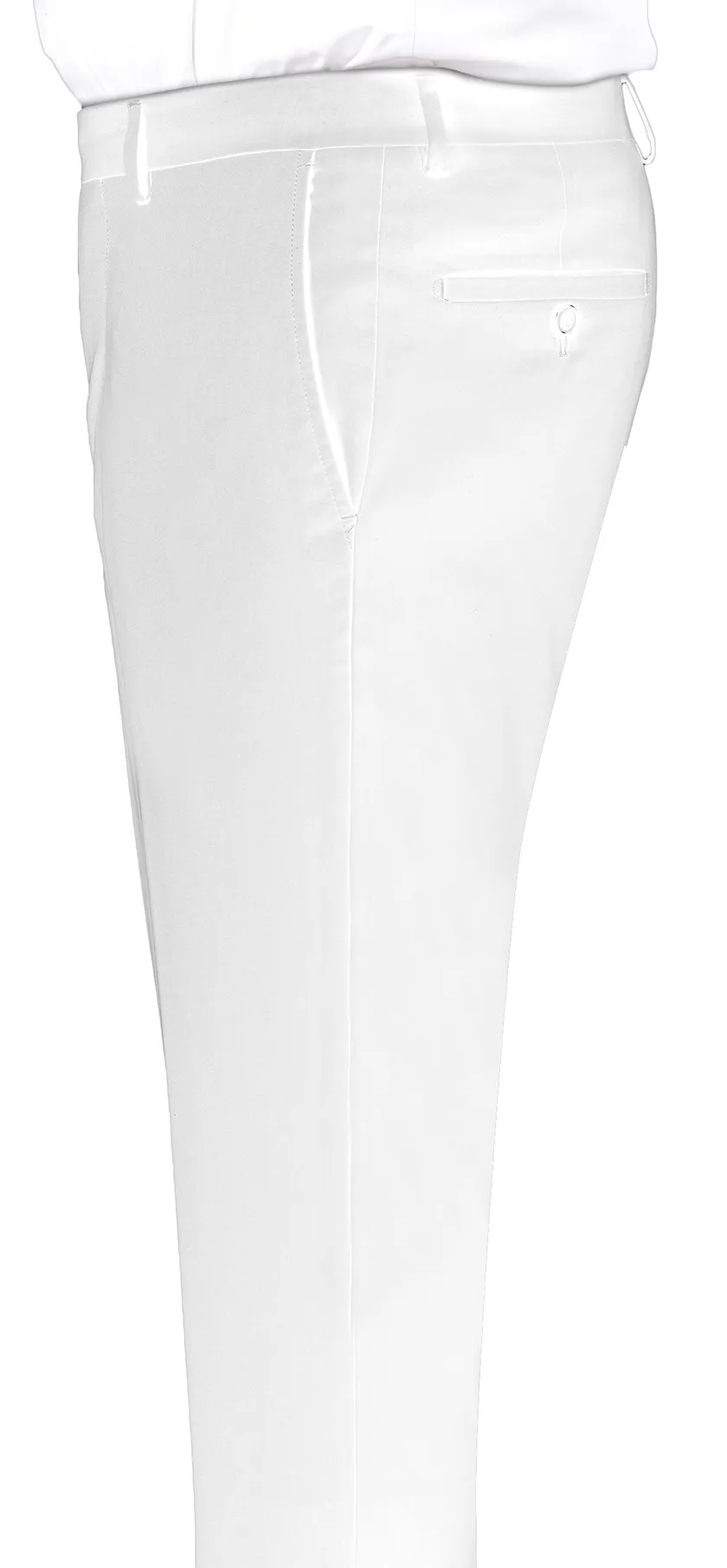 EJ Samuel White Satin Pants PS02