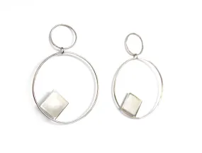 Elemental Earrings, Silver (pair)