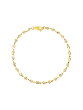 Endless Bezel Bracelet 14K