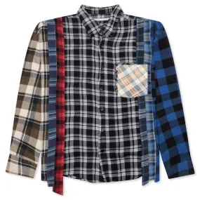 Flannel Shirt 7 Cuts Wide Shirt - Assorted