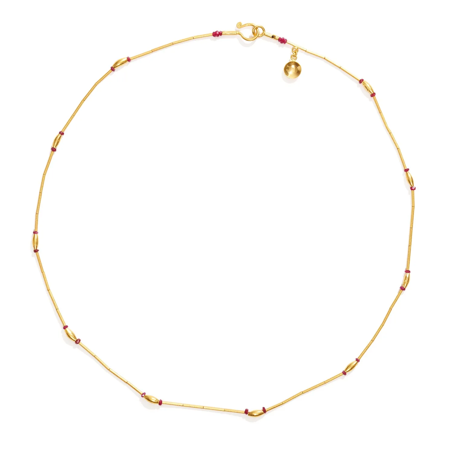 Gold and Ruby Necklace