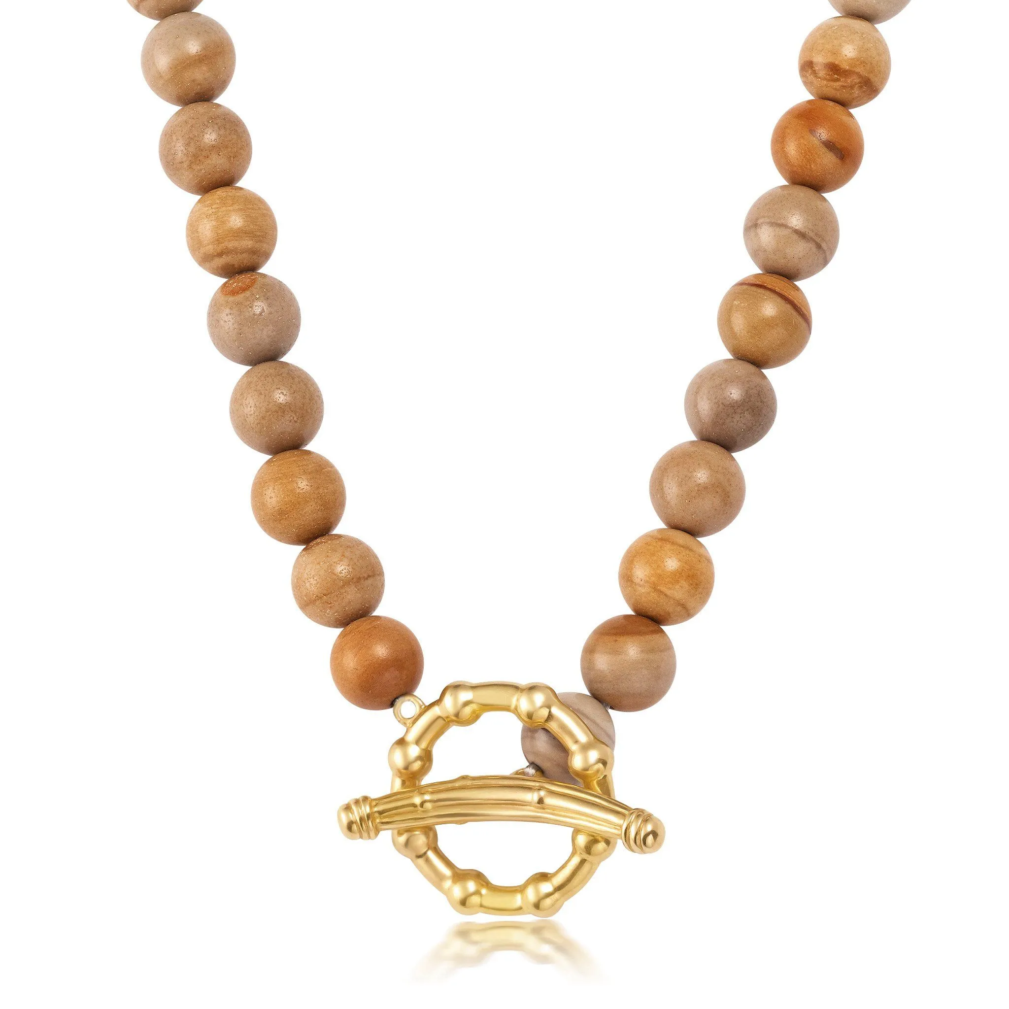 Golden Sunset Jasper Soleil Necklace