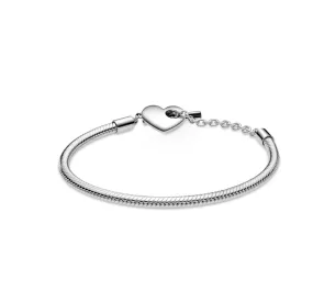 Heart T-Bar Snake Chain Bracelet 599285C00