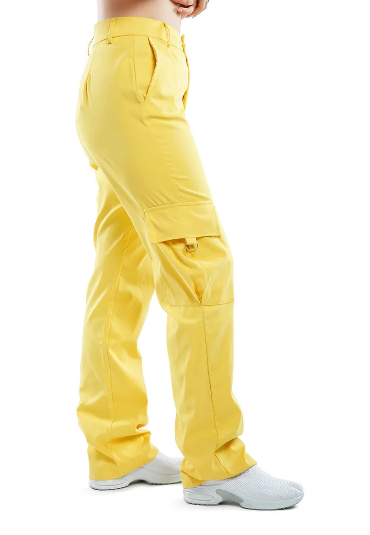 high waist cargo pants