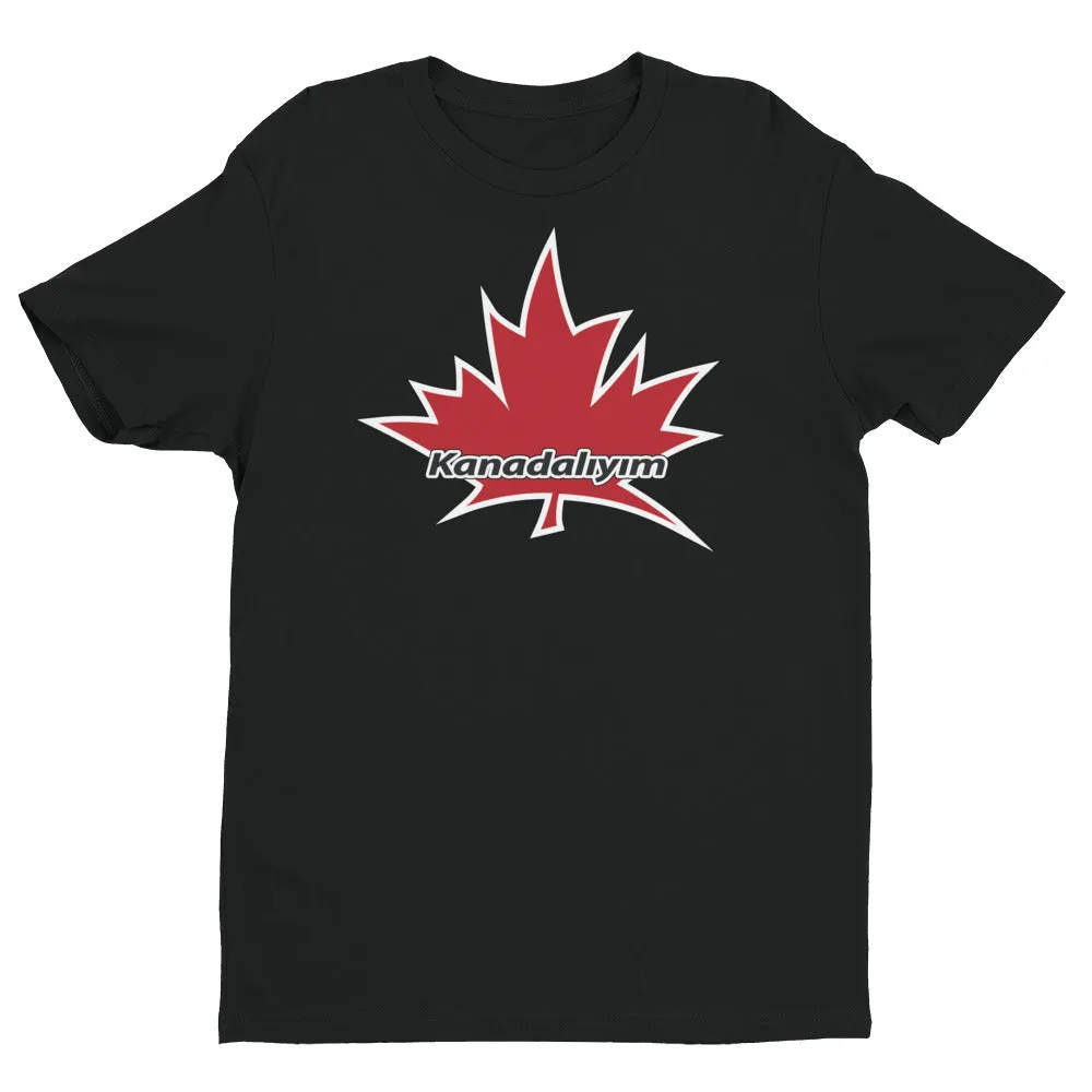 I Am Canadian' 'Kanadalıyım' - Premium Fitted Short Sleeve Crew (Turkish)