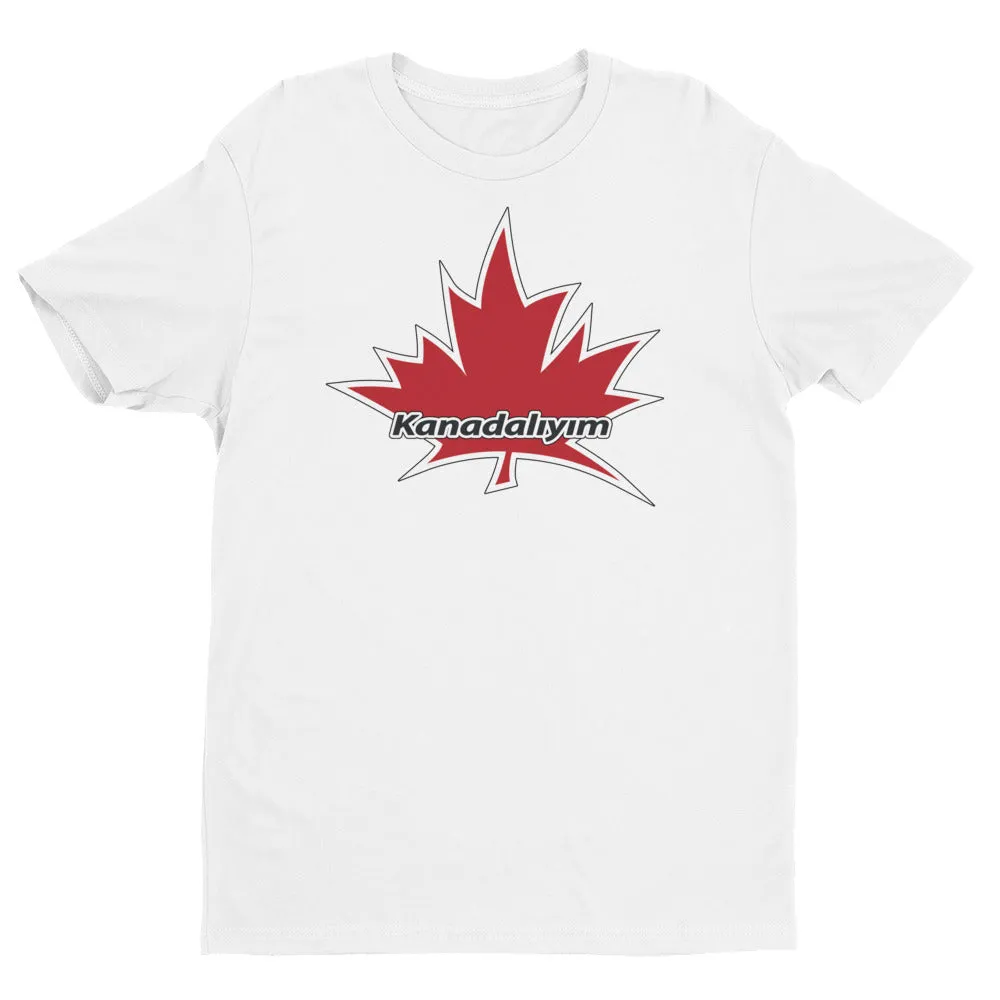 I Am Canadian' 'Kanadalıyım' - Premium Fitted Short Sleeve Crew (Turkish)