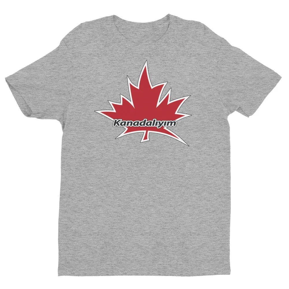 I Am Canadian' 'Kanadalıyım' - Premium Fitted Short Sleeve Crew (Turkish)