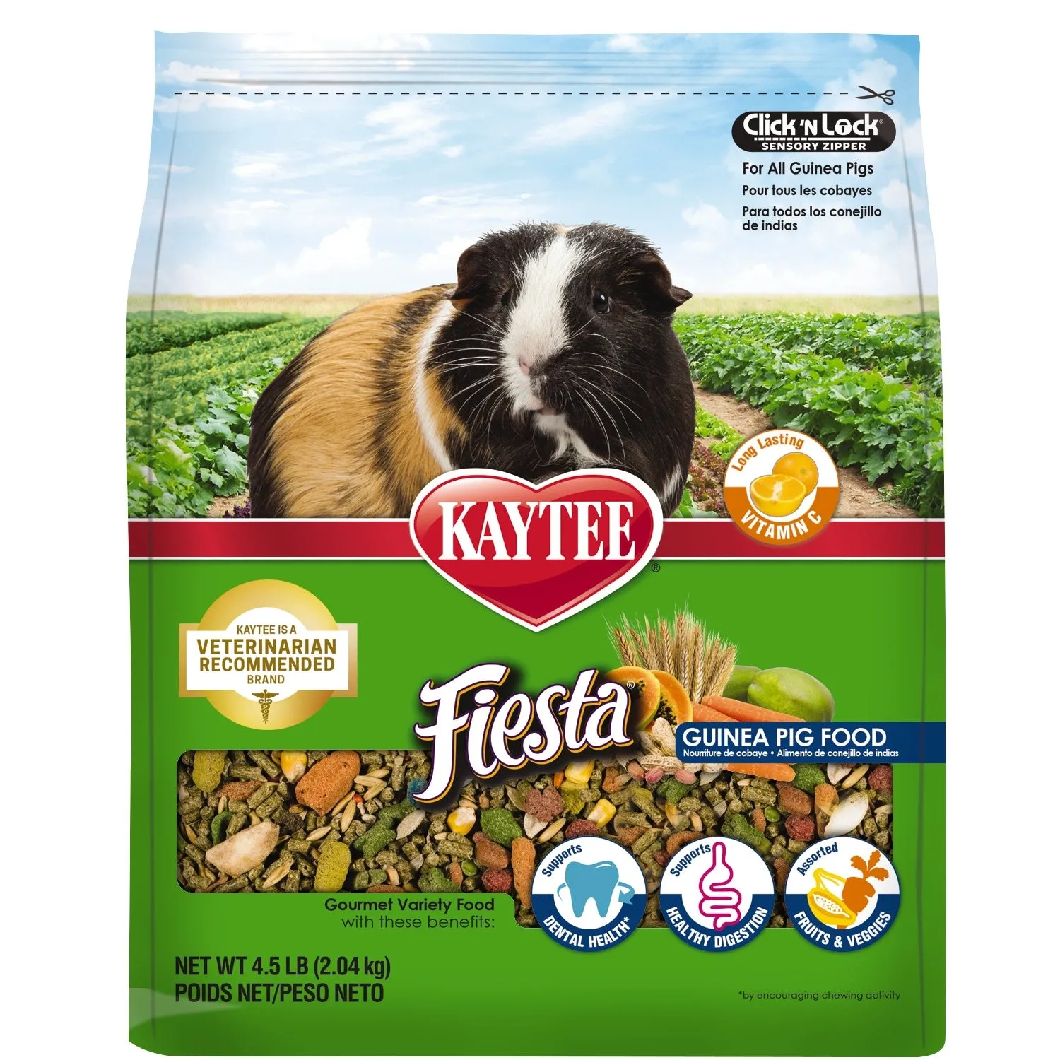 Kaytee Fiesta Guinea Pig Food, 4.5 lb