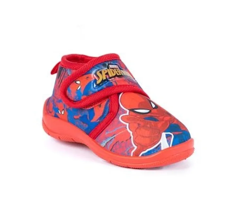 Kids Spiderman III Bedroom Slippers Red Grey Boys Childs childrens Marvel Comics