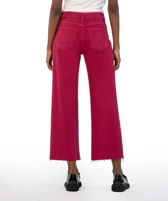 KT Meg High Rise Fab Wide Leg- Dragon Fruit