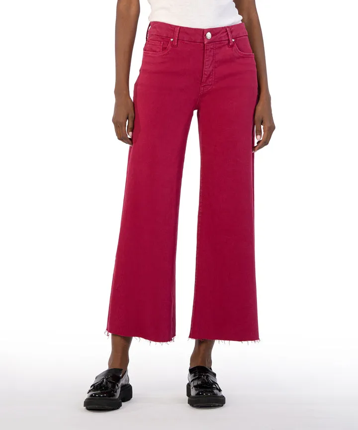 KT Meg High Rise Fab Wide Leg- Dragon Fruit