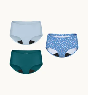 Light Leakproof No-Show Underwear Boyshort 3-Pack