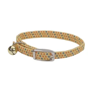 Li'l Pals Elasticized Safety Kitten Collar with Reflective Threads, Yellow Multi