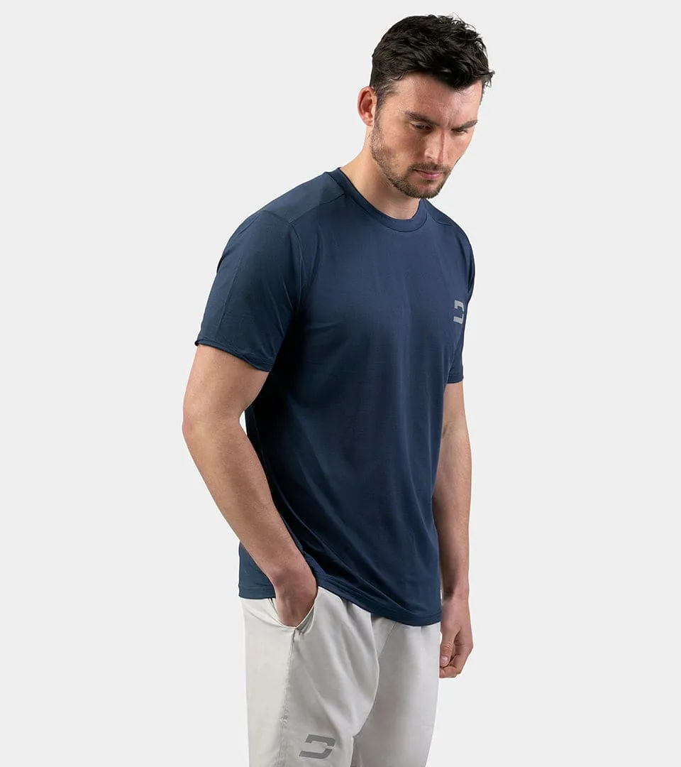 MEN'S PERFORATED SPORTS T-SHIRT - MIDNIGHT