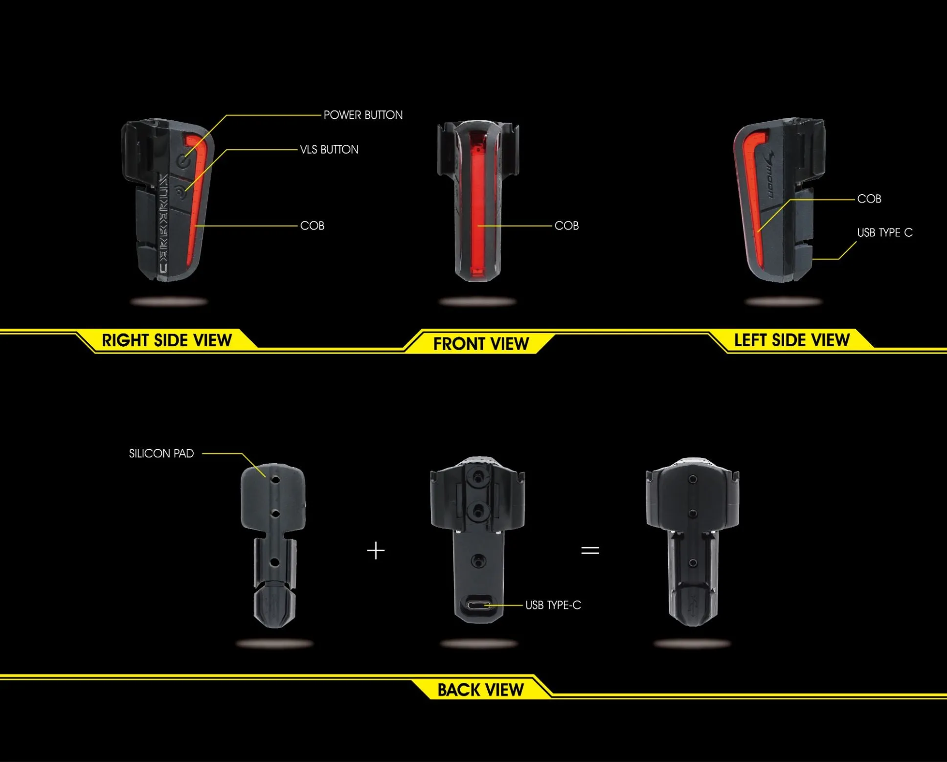 Moon Cerberus Rear Light