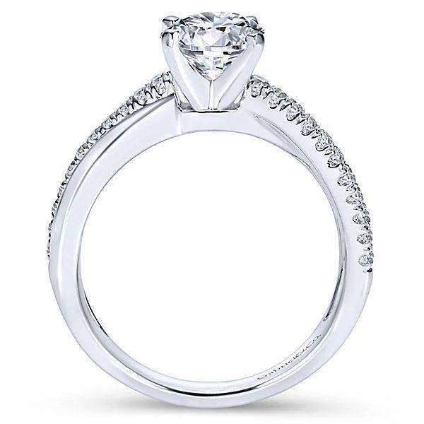 Mounting Only, Simple Twisted Engagement Ring