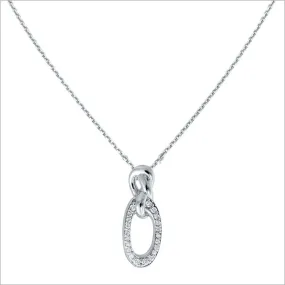 Nodo 18K White Gold & Diamond Necklace