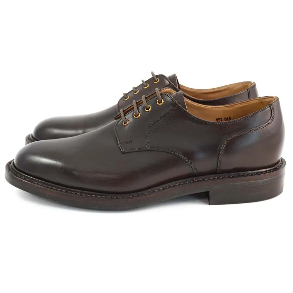 NPS BLAIR Plain Derby Shoes - Walnut Calf with itshide Sole