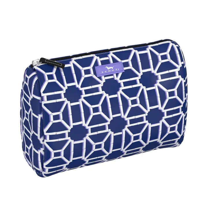 Packin' Heat Makeup Bag - Pattern: Lattice Knight