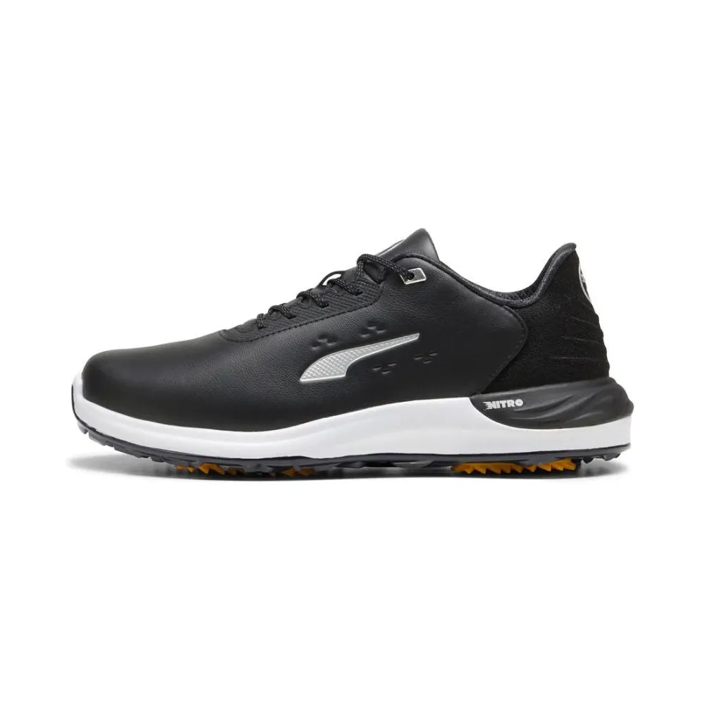 Puma Men's PHANTOMCAT NITRO Golf Shoe - Puma Black/Puma Silver/Yellow Sizzle