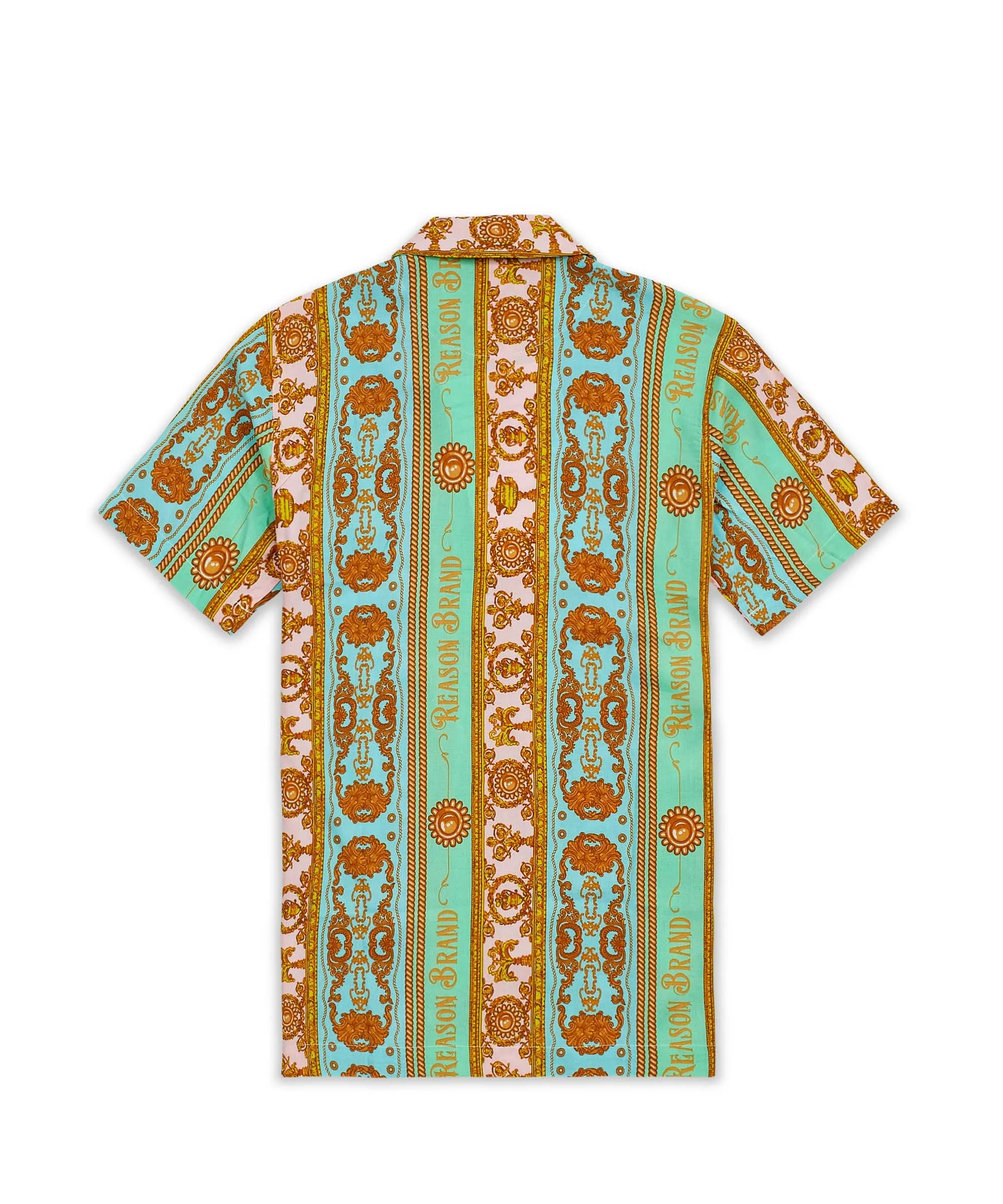 Royal Chain Allover Print Short Sleeve Shirt