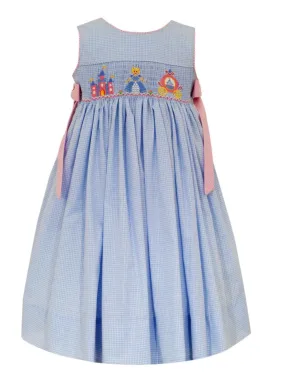 Smocked Sleeveless Bow Dress - Cinderella