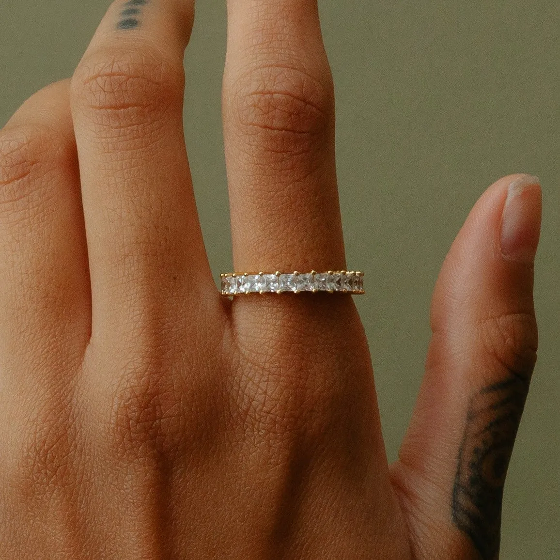 The Princess Cut Eternity Band