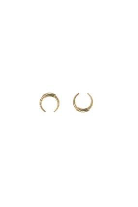 Tusk Stud Earrings, Gold