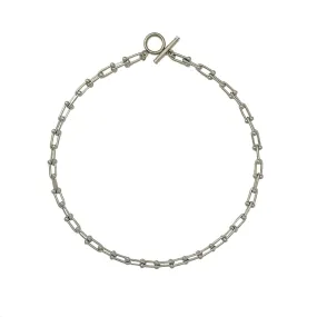 U Chain Toggle Hardware Necklace - Silver